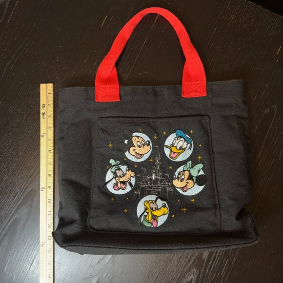 Disney Character Canvas Tote Bag With Red Handles - Picture 4 of 4